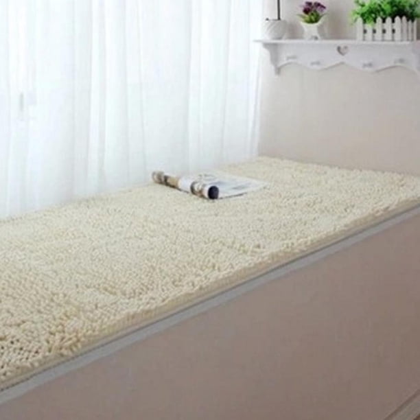 Alfombra de Puerta de Dormitorio Alfombra de Alfombra de Ventana Alfombra de Piso Cojín de Felpilla Mullida Alfombra Blanco 60x120cm BLESIY Cuarto de baño Ducha Alfombrilla de baño Alfombras