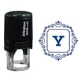 thumbnail image 1 of Printtoo Square Swirl Border Alphabet Y Monogram Initial Self Inking Rubber Stamp Office Stationary, 1 of 3