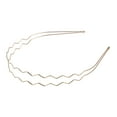 thumbnail image 5 of Unique Bargains 1 Pc Double Row Wave Headbands for Women Rose Gold Tone, 5 of 6