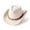 Beige, variant on Western Cowboy Hat With Ethnic Style Wool Mid Brim Performance Hat For Outdoor And Casual Wear Army Green One Size
