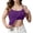 Dark Purple, variant on CFMIURAN Women's Spaghetti Strap Tank Tops with Built-in Bra Adjustable Straps Twist Front Cropped Slim Fit Summer Casual Solid Color Sleeveless Camis Blouses(Beige, 6XL)