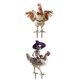 thumbnail image 1 of 2PCS Halloween Metal Yard Decoration Skeleton Riding Rooster Metal Yard Sign Imitation Halloween Ornament, 1 of 5