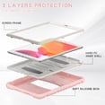 thumbnail image 7 of Shockproof Case for iPad 10.2 (9th/8th/7th Generation, 2021/2020/2019 Release), Kids Friendly Heavy Duty Rugged Hybrid Protective Tablet Cover with Kickstand, Pink, 7 of 7