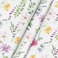 thumbnail image 5 of Spring Summer Tablecloth 60x84 Inch Rectangular, Yellow White Purple Daisy Floral Table Cover for Party Picnic Dinner Decor, 5 of 6