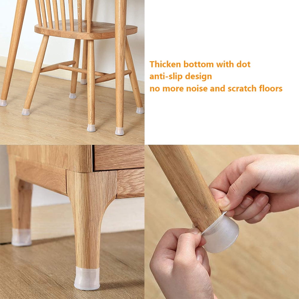 Details about   32pcs Table Chair Leg Mat Non-slip Bottom Cover Pads Wood Floor Protectors 