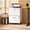 White, variant on GALAXHERO 2 Drawer Filing Cabinet with Lock, Wooden Printer Stand with Storage for Home Office, Mobile Locking File Cabinet Fits Letter/A4 Hanging Files, White