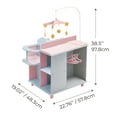 thumbnail image 4 of Olivia's Little World Wooden Doll Changing Station Cabinet, Gray/Pink, 4 of 11