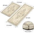 thumbnail image 5 of Kitchen Rugs Non Slip, Cushioned Kitchen Floor Mats Set of 2, Anti-Fatigue Kitchen Mat Waterproof, Ergonomic Memory Foam Standing Mat for Bar,Office,Desk,Laundry, Yellow/Grey, 5 of 6