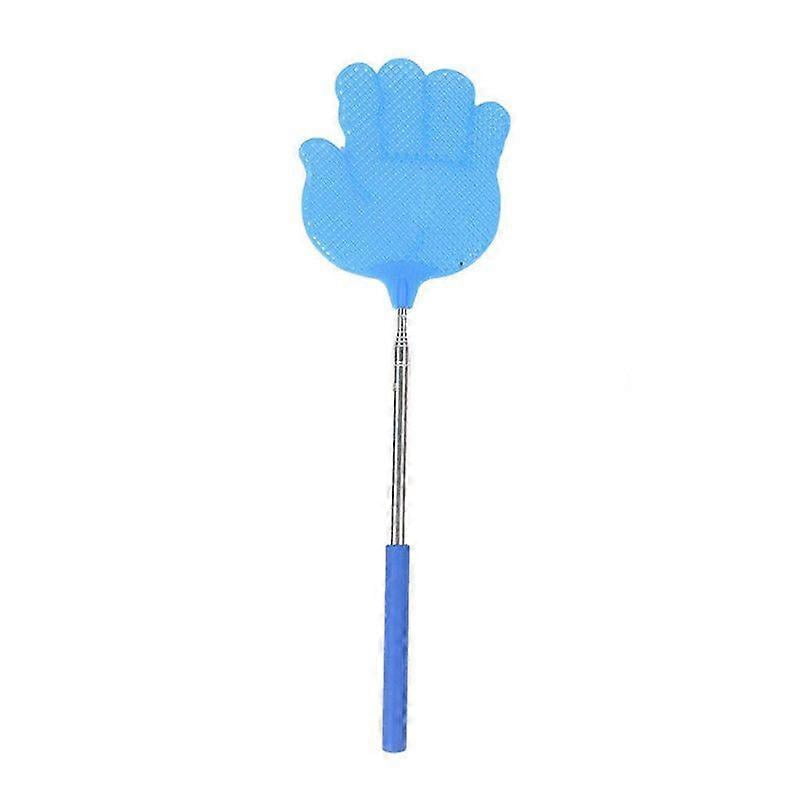 Extendable Fly Swatter Racket Fly Swatter Retractable Long Handle Palm Shape Heavy Duty Lightweight ...
