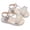 Beige, variant on Abomasnow Girls Open Toe Floral Rhinestone Ankle Buckle Sandals Soft Flat Summer Shoes for Wedding Party Daily Beach Outdoor Walking