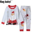 thumbnail image 2 of Conjunto de pijamas de Navidad para niños y niñas, ropa de dormir de Papá Noel para bebés, ropa de dormir de Navidad, regalo de Año Nuevo, ropa para el hogar, 2 of 4