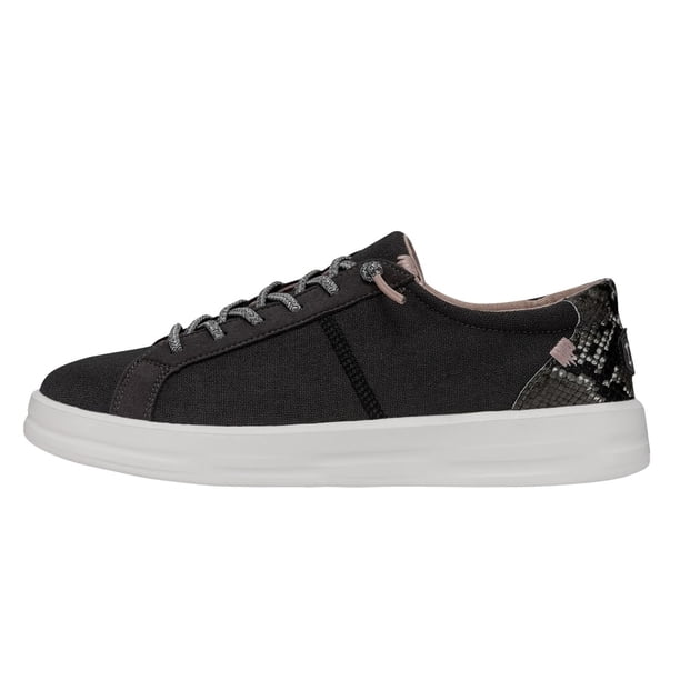 Zapatos HEYDUDE Karina Jet Black de Algodón Transpirable