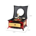 thumbnail image 3 of Commode Classique en Plastique Boîte à Musique Rotative pour Fille avec Miroir de Maquillage Tiroir Boîte à Musique, 3 of 9