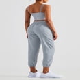 thumbnail image 4 of LYMAYTER Women Casual Pants Stretch Comfy Yoga Pants Loose Lightweight Joggers Pants S-XL, 4 of 8
