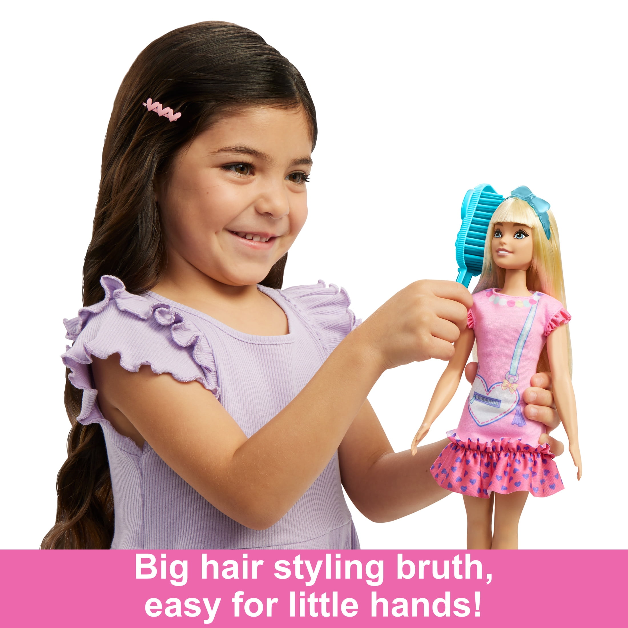 My First Barbie Doll for Preschoolers, 'Malibu' Blonde Posable Doll with Kitten and Accessories