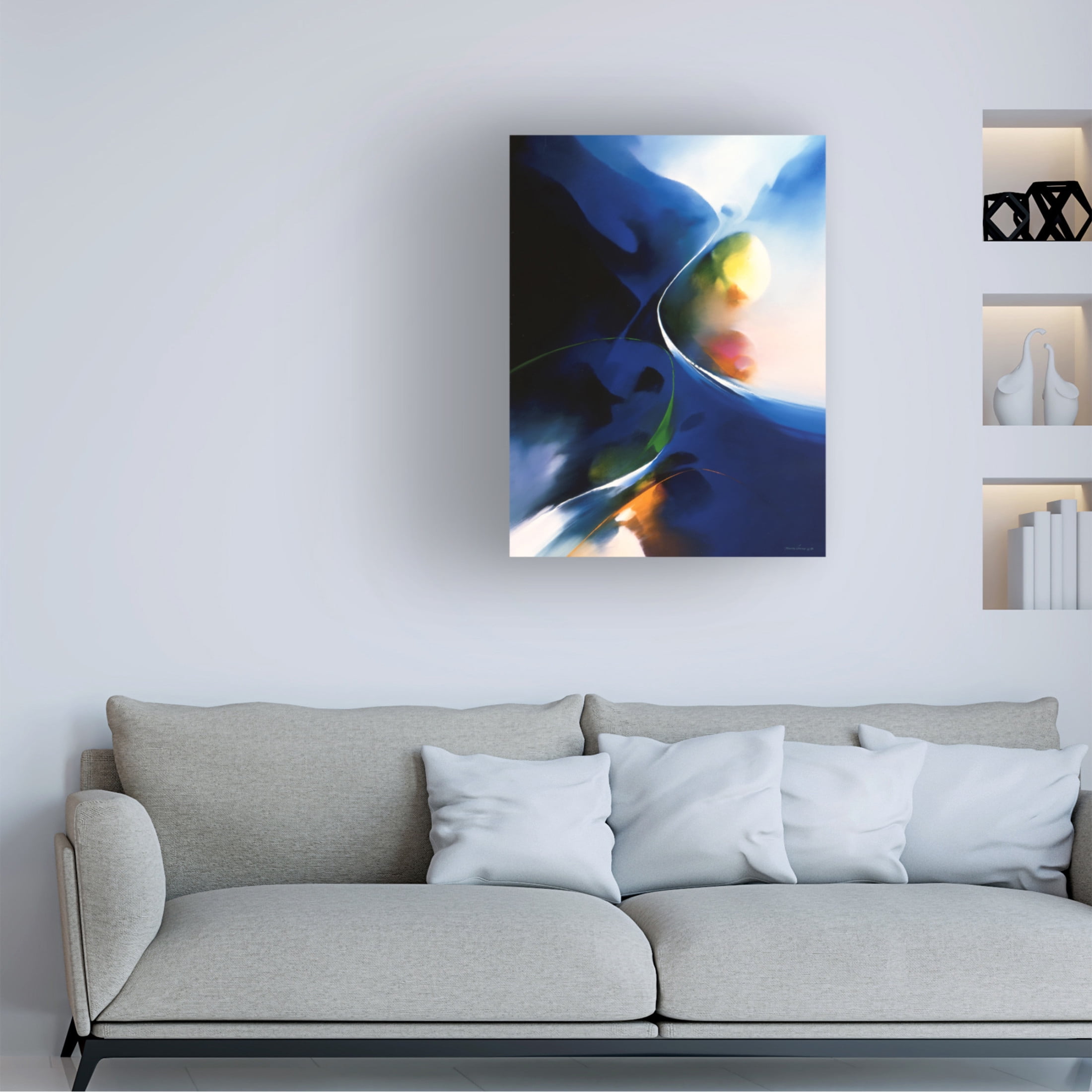 Canvas Wall Art - Thomas Leung 'Magnetism' Wall Art for Living Room, Bedroom, or Office Décor by Trademark Fine Art - 18 x 24 Inches