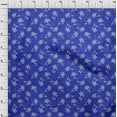 thumbnail image 4 of oneOone Viscose Chiffon Blue Fabric Asian Block Sewing Material Print Fabric By The Yard 42 Inch Wide, 4 of 4