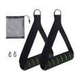 thumbnail image 2 of 2 piezas de agarres para ejercicios, accesorios de gimnasio resistentes, agarres de banda de resistencia para de poleas, equipo de gimnasio Verde, 2 of 8