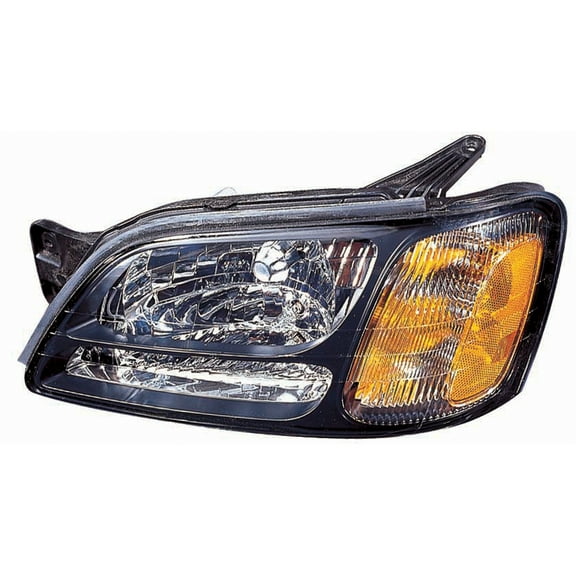 KAI New CAPA Certified Standard Replacement Driver Side Headlight Assembly, Fits 2000-2004 Subaru Legacy