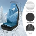 thumbnail image 5 of Garronmavis Snowy Mountain 2 PCS Fluffy Car Seat Covers for Front Seat Cushion Auto Seats Cover Car Bucket Seats Covers Universal fit for SUV Sedan Van, 5 of 7