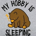 thumbnail image 3 of CafePress - My Hobby Is Sleeping Chill Grizzly Bear Women's Baseball T Shirt - Womens Baseball Tee, 3 of 4