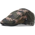 thumbnail image 4 of CoCopeaunts Newsboy Cap Summer Cotton Flat Cap Ivy Caps Men Women Newsboy Cabbie Driver Solid Color Casual Camouflage Beret, 4 of 7