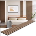 thumbnail image 4 of Wood Panels for Wall  Soundproof Slat Wall Paneling  Pack x Wall Panels for Interior Wall Décor  Living Room  Bedroom (Oak), 4 of 4