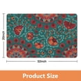 thumbnail image 4 of 20x32 Inch Non-Slip Green Floral Rug - Modern Washable Carpet for Entryway, Bedroom, Bathroom, Laundry Room - Small Distressed Accent Floor Rug, 4 of 5