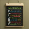 Colorful Teacher Gift - Personalized Hanging Canvas Banner