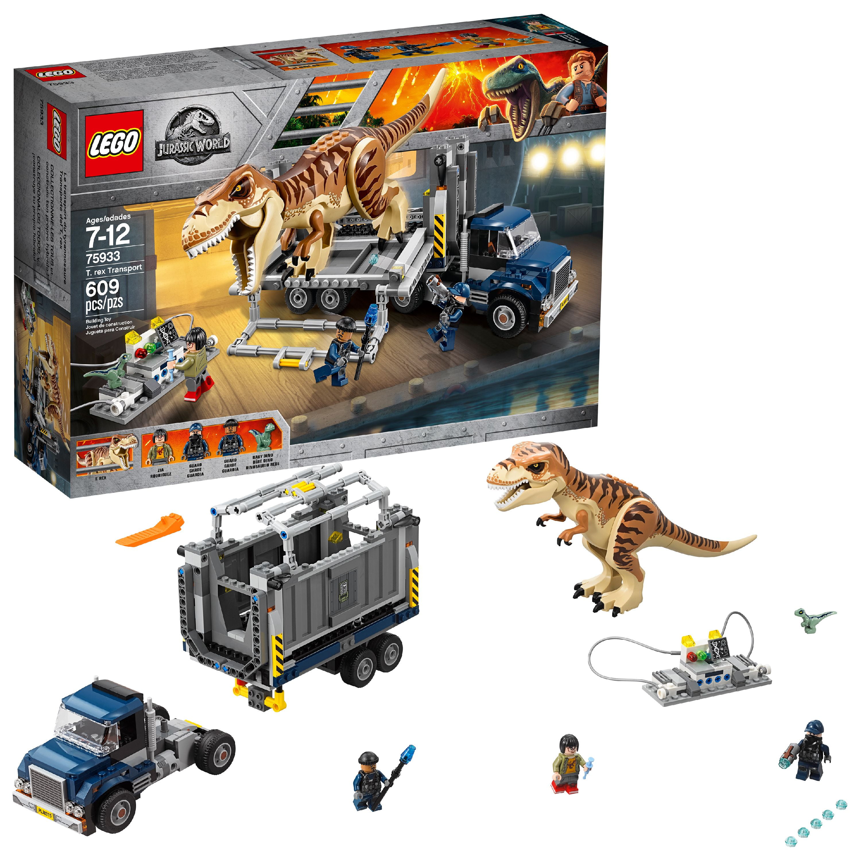 12 PCS Dinos fit Jurassic World Lego Dinosaur Tyrannosaurus TRex Park Raptor Toy 