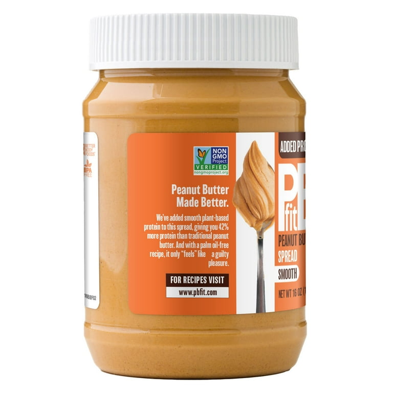 2 pack) PBfit Protein Peanut Butter Spread, Keto and Vegan Nut