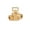 Unfinished Brass, variant on B&P LampĀ® Solid Brass Friction Swivel and Key Style Pin, Tapped 1/8IP on Each End, Unfinished Brass