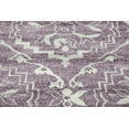 thumbnail image 3 of Unique Loom Damask Rug Purple/Silver 8' Round Traditional Perfect For Dining Room Entryway Bed Room, 3 of 8