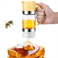 thumbnail image 1 of Tarro Dispensador de Miel, Gotero de Vidrio Antigoteo de 10 Oz con Asa, Dispensador de Jarabe de Miel para Pan, Café o Té, 1 of 7