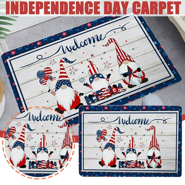 Independence Day Welcome Doormats Christmas Decor Home Carpets Decor Carpet Living Room Carpet Celebrate Valentine's Day valentines day gift for him