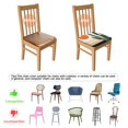 thumbnail image 5 of Boho Abstract Art Seat Covers for Dining Room Chairs Set Of 4,Stretch Printed Washable Chair Seat Cover with Elastic Ties and Button,Removable Waterproof Couch Cushion Covers, 5 of 6