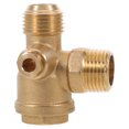 thumbnail image 1 of BRIGHTFUFU Check Valve Male Thread Golden Connector For Outdoor Work In Air Systems 1Set, 1 of 8