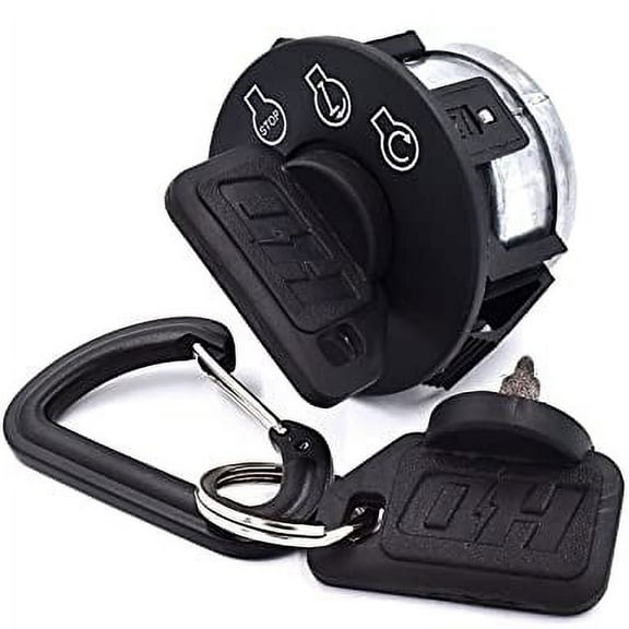 HD Switch Starter Ignition Switch for Toro 110-6764, TimeCutter Z4200 Z4220 Z5000 Z5020 Z5030 Z5040 Z5060 Z4200 Z4202 SN#270000001-290999999, RZT420H '07-'09 - (Includes 2 Upgraded Keys & Carabiner)