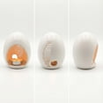 thumbnail image 2 of Easter Egg-Shaped Ceramic Candle Holders, Set of 2 Hollow Out Tealight Holders, Decorative Aromatherapy Lamps for Home Tabletop Mantel, Spring Holiday Decor, 2 of 8