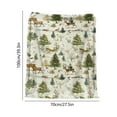 thumbnail image 3 of Christmas Themed Throw Blanket Super Soft Flannel, Winter Plush Warm Sofa Bed Decoration, Lightweight Multipurpose Blanket for Indoor and Outdoor Use(A), 3 of 6