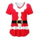 thumbnail image 1 of Tops de Enfermería de Navidad para mujer, uniforme de trabajo, Blusa de manga corta con cuello en V, ropa de enfermería, uniforme de túnica para enfermeras, 1 of 5