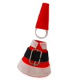 thumbnail image 1 of Figura de ganso para porche navideño, decoración de césped, disfraz navideño para patio Papá Noel, 1 of 9