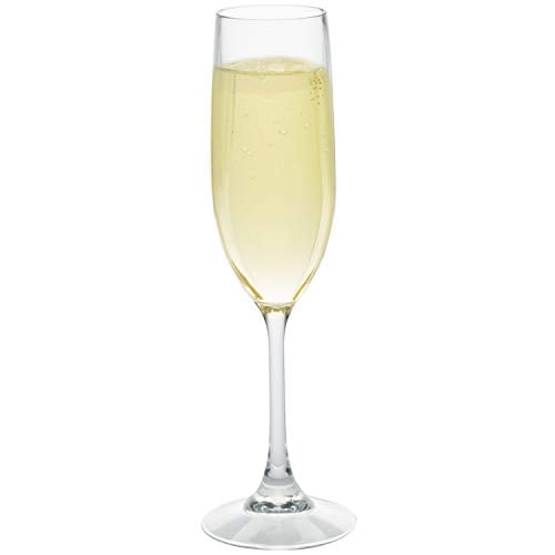 D'eco Unbreakable Stemmed Champagne Glasses, 12oz 100 Tritan Shatterproof, Reusable