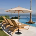 thumbnail image 2 of California Umbrella MARE758-FD12 7.5 ft. Wood Market Umbrella Pulley Open Marenti Wood-Olefin-Terrace Adobe, 2 of 3