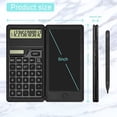 thumbnail image 4 of Bloc de notas de calculadora con tableta de escritura LCD de 6 pulgadas, batería solar de doble alimentación, 4 of 8