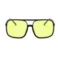 thumbnail image 1 of Sonducket Gafas ópticas Gafas con montura negra Protección de moda Accesorios de ropa de marco grande para protección de ojos Lentes Amarillo con borde negro, 1 of 6