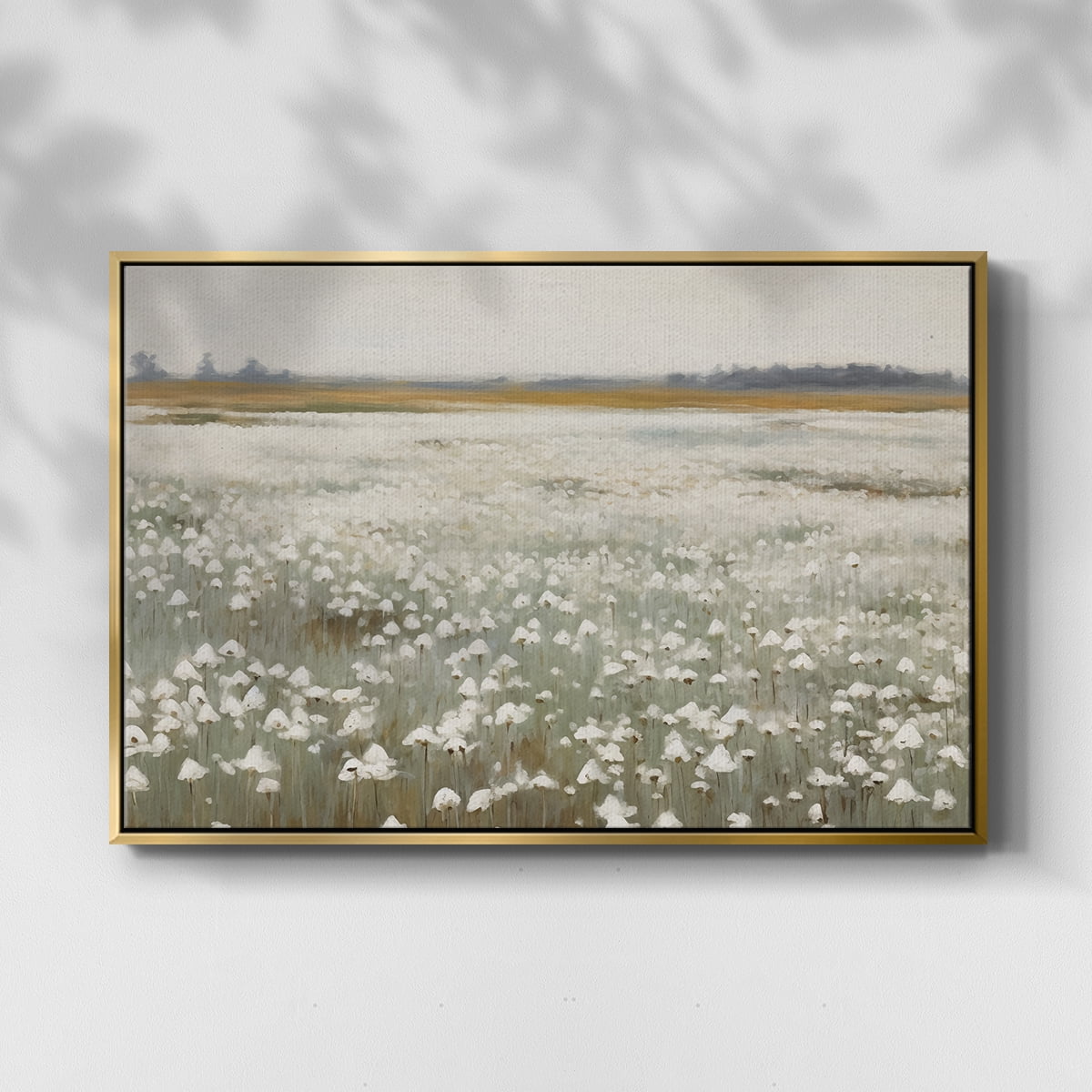 Vintage Landscape-XV By Wexford Home Framed in Gold Wood Gallery Wrapped Canvas 27 in. x 41 in.
