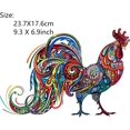 thumbnail image 2 of Wooden Jigsaw Puzzles Unique Beautiful Rooster Jigsaw Unique Shape Jigsaw Pieces9.3X6.9inch Best Gift for Adults and 12 Years Age up Kids, 2 of 2