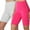 A Hot Pink, variant on ZhuoLiL Shorts for Women Legging Pack 2PC Women's Fashion Solid Color Leggings With Yoga Sport Elastic Quarter Pants Shorts Leggings
