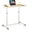 Natural, variant on Beran7 Mobile Standing Desk Computer Desk, Height Adjustable Stand Up Table with 4 Wheels, Rolling Compact Standing Desk with Steel Frame, MDF PVC Tabletop, Ideal for Home Office (Natural)